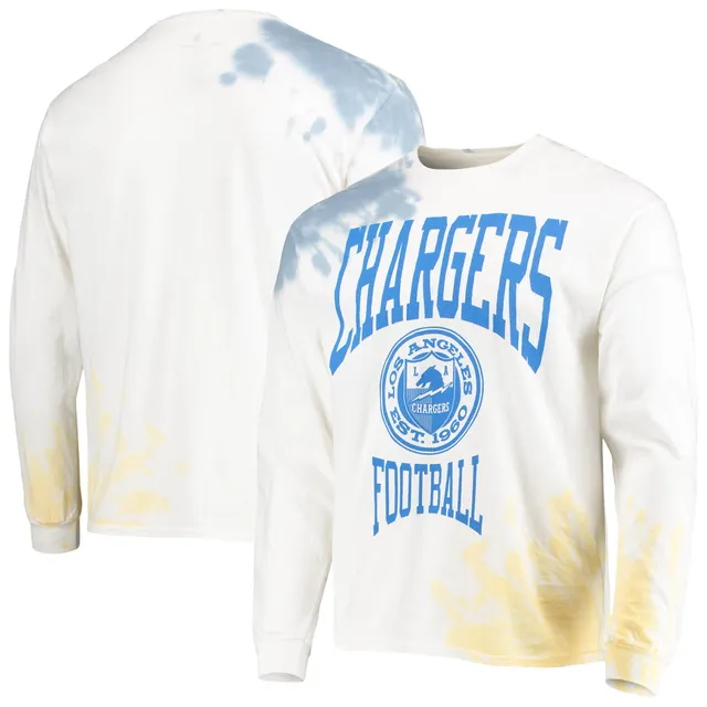 Los Angeles Lakers Junk Food Tie-Dye Long Sleeve T-Shirt - White