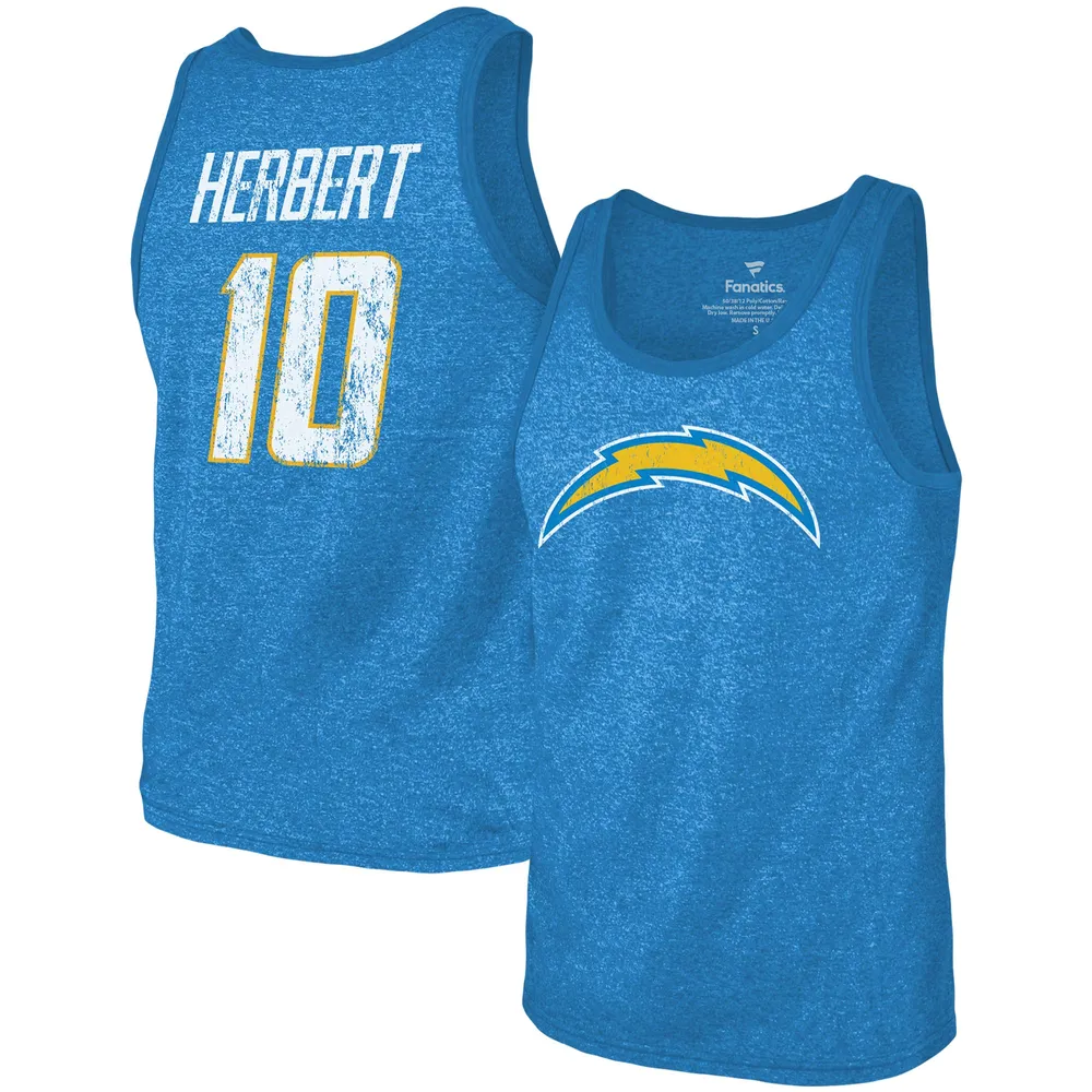 Women's Fanatics Branded Justin Herbert Powder Blue Los Angeles