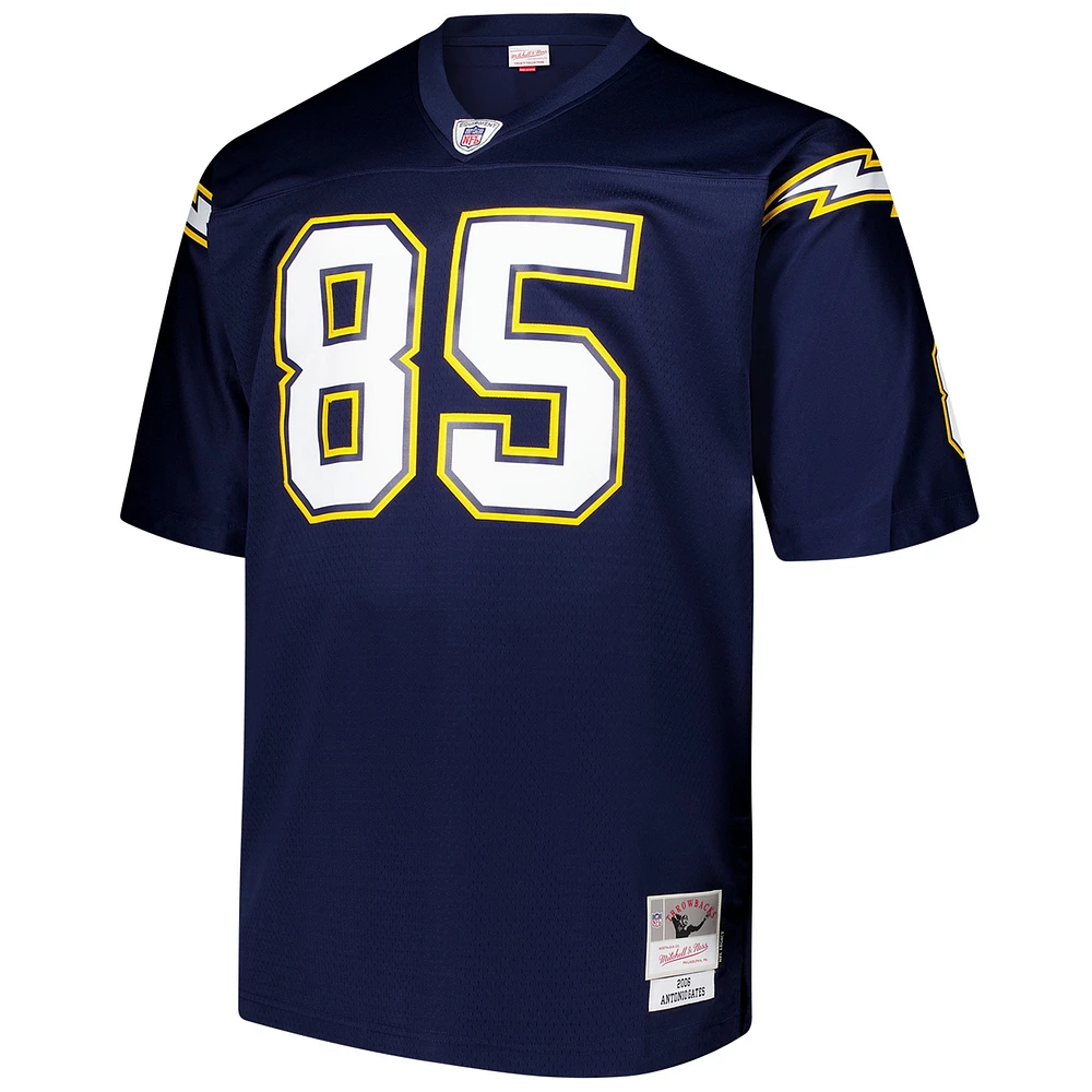 Maillot de joueur retraité Mitchell & Ness Antonio Gates bleu marine Los Angeles Chargers Big Tall 2006 Team Legacy pour homme