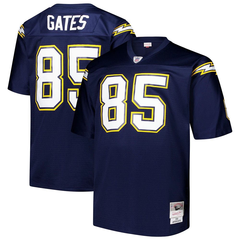 Maillot de joueur retraité Mitchell & Ness Antonio Gates bleu marine Los Angeles Chargers Big Tall 2006 Team Legacy pour homme