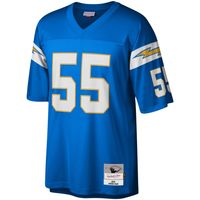 Men's Mitchell & Ness Junior Seau Powder Blue Los Angeles Chargers Big Tall 2002 Retired Player Replica Jersey