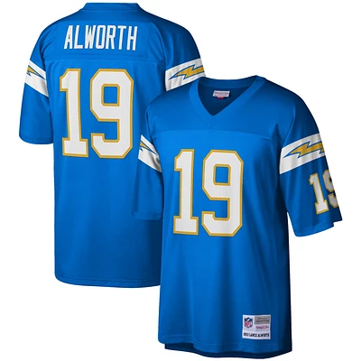 Maillot réplique Mitchell & Ness Lance Alworth bleu poudre des Chargers de Los Angeles pour hommes