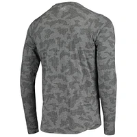 Men's MSX by Michael Strahan Black Los Angeles Chargers Camo Performance Long Sleeve T-Shirt