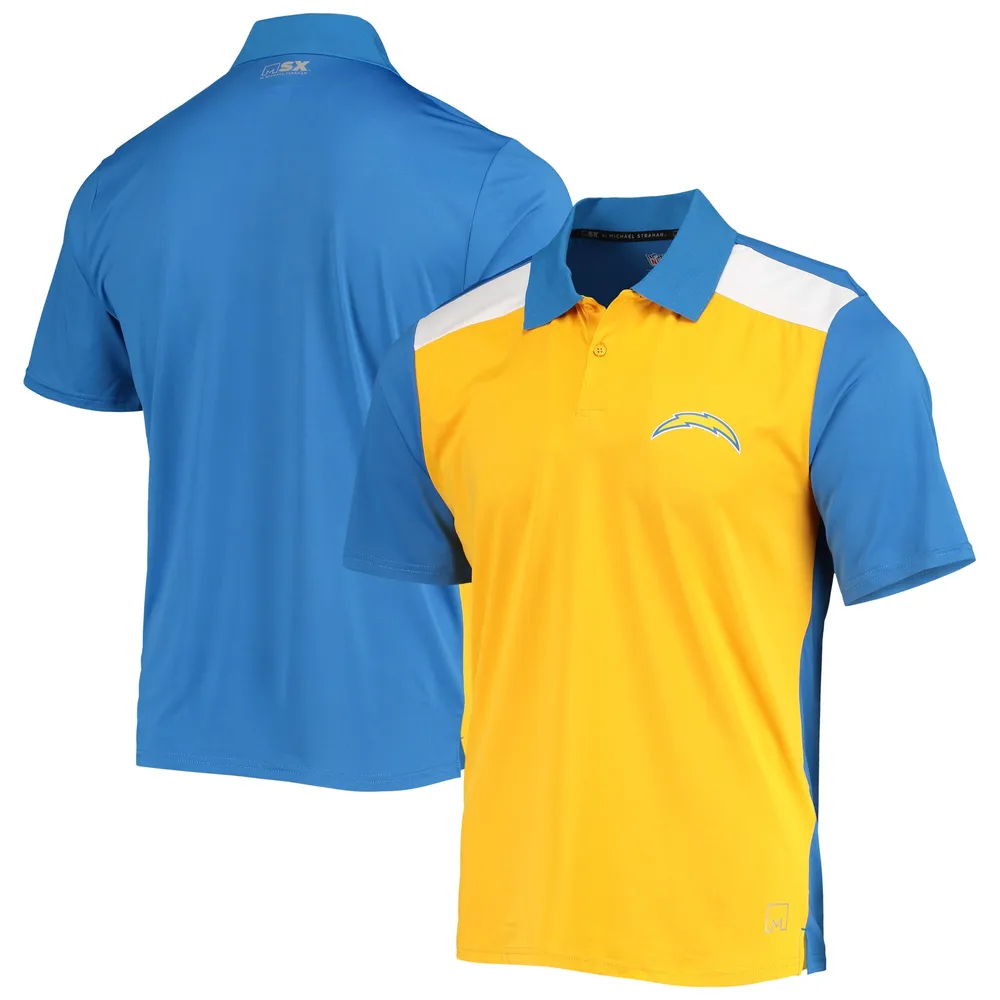 Antigua Mens La Rams Rugby Polo Shirt, Blue, Large