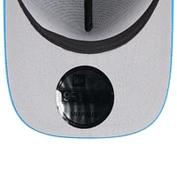 Men's New Era Black/Powder Blue Los Angeles Chargers 2025 NFL Draft 9FIFTY A-Frame Snapback Hat