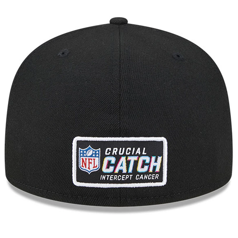 Men's New Era  Black Los Angeles Chargers 2023 NFL Crucial Catch 59FIFTY Fitted Hat