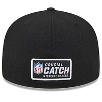 Men's New Era  Black Los Angeles Chargers 2023 NFL Crucial Catch 59FIFTY Fitted Hat