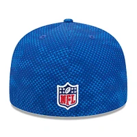 Casquette ajustée 59FIFTY Los Angeles Chargers 2024 Sideline New Era bleue pour homme