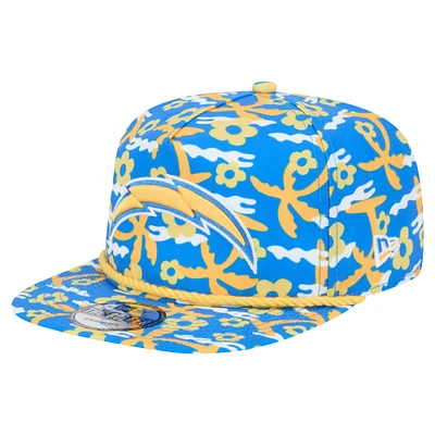 Casquette de golf à visière rabattable Wakey Wakey Los Angeles Chargers New Era bleue pour homme