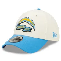 Los Angeles Chargers 2022 Sideline New Era pour homme crème/bleu - Casquette 39THIRTY 2-Tone Flex