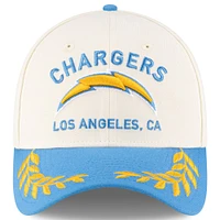 Men's New Era  Cream/Powder Blue Los Angeles Chargers 2025 NFL Draft 39THIRTY Flex Hat