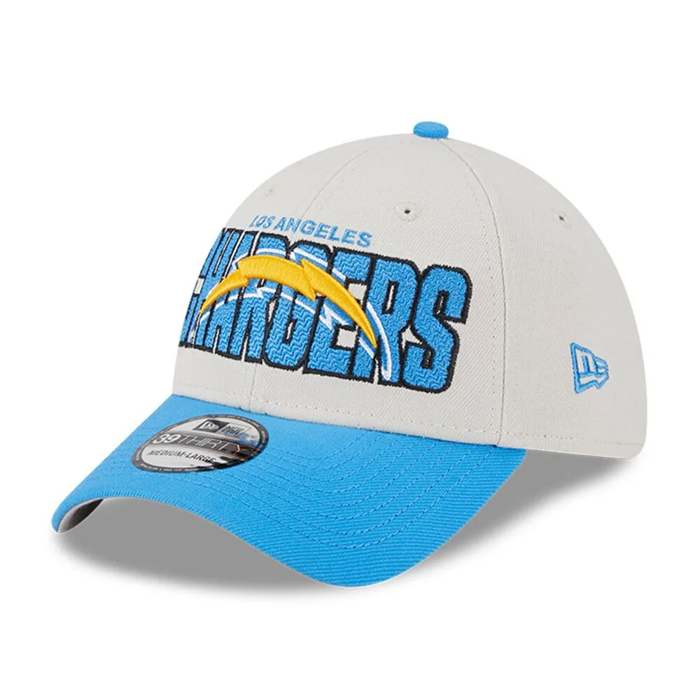 Men's New Era  Cream Los Angeles Chargers 2023 NFL Draft 39THIRTY Flex Hat