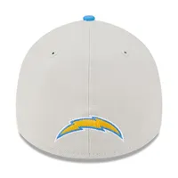 Casquette flex New Era Los Angeles Chargers 2023 NFL Draft 39THIRTY crème pour homme