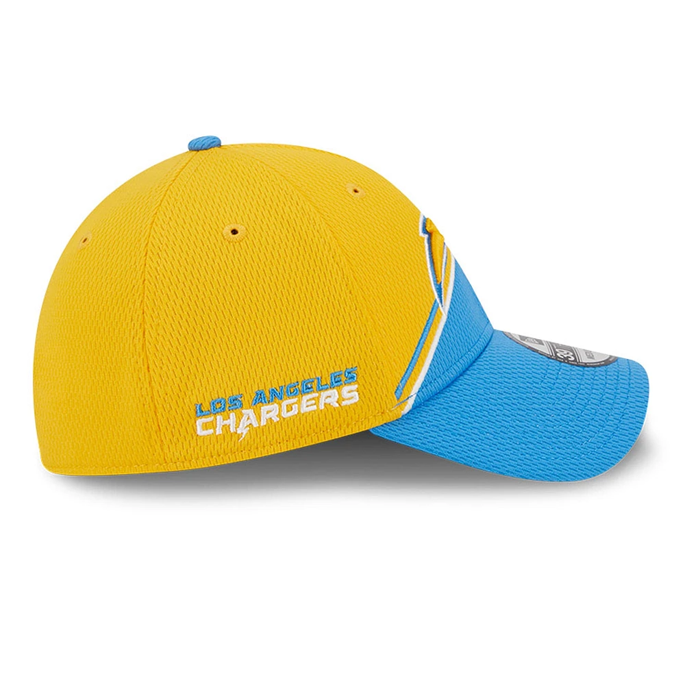 Men's New Era Gold/Powder Blue Los Angeles Chargers 2023 Sideline 39THIRTY Flex Hat