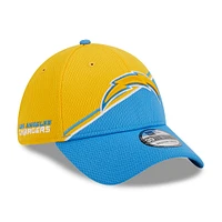 Men's New Era Gold/Powder Blue Los Angeles Chargers 2023 Sideline 39THIRTY Flex Hat