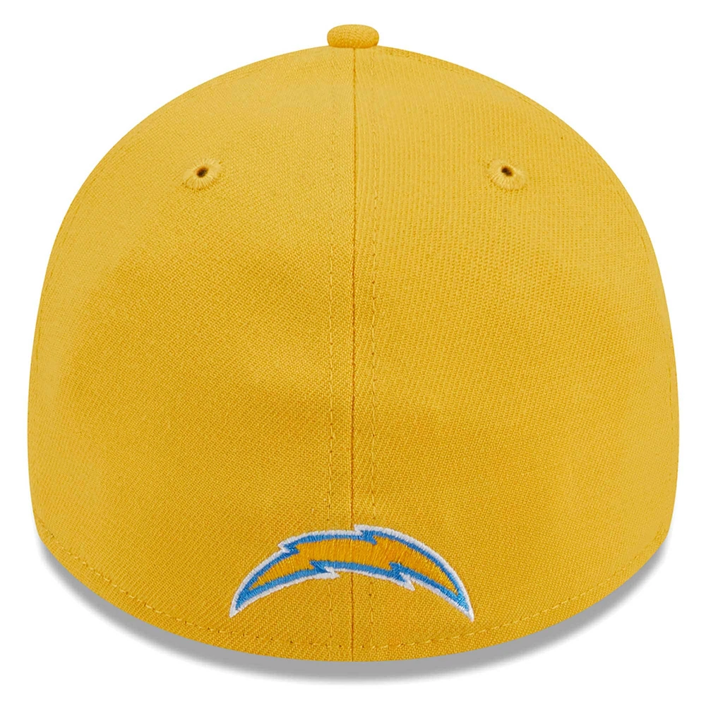 Men's New Era Gold Los Angeles Chargers City Originals 39THIRTY Flex Hat