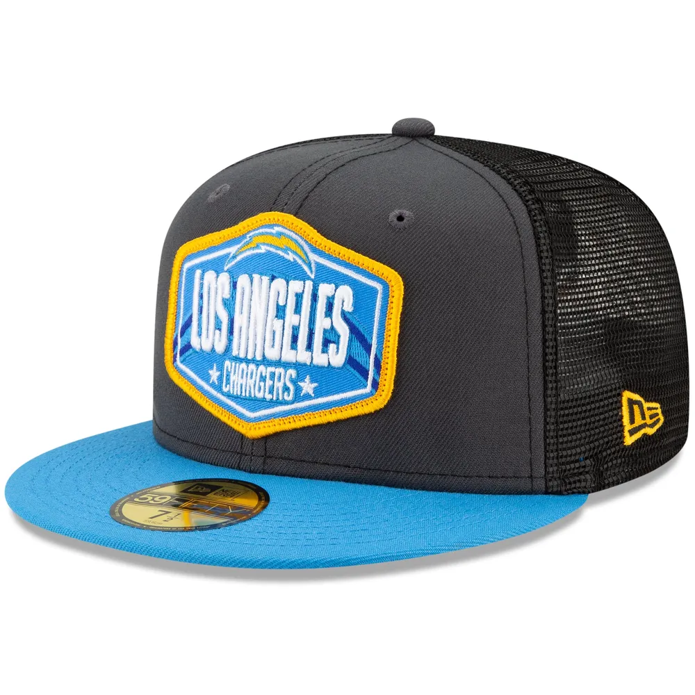 Men's New Era Graphite Los Angeles Chargers Color Dim 59FIFTY Fitted Hat