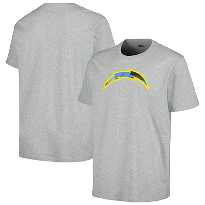 T-shirt gris avec logo camouflage des Chargers de Los Angeles New Era pour hommes