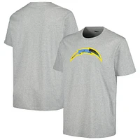 Men's New Era Gray Los Angeles Chargers Camo Logo T-Shirt