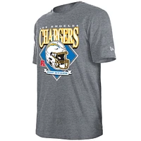 T-shirt gris avec logo de l'équipe Los Angeles Chargers New Era pour homme