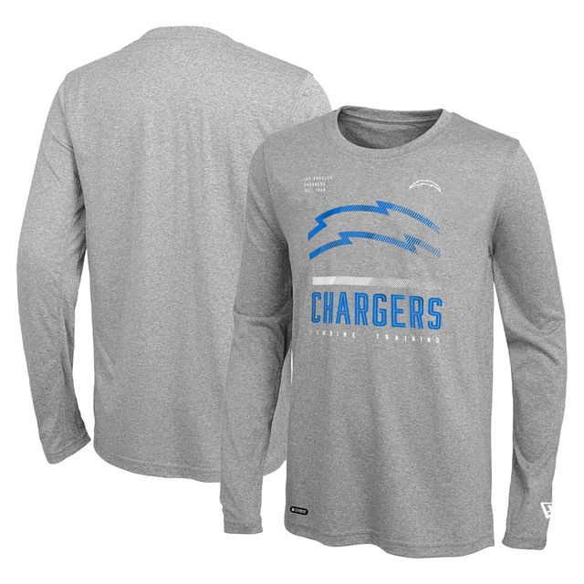 Los Angeles Chargers New Era Combine Authentic Red Zone T-Shirt - Heathered  Gray