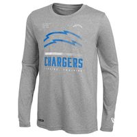 Men's Los Angeles Chargers New Era Heathered Gray Combine