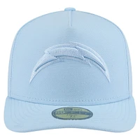 Casquette ajustée A-Frame 59FIFTY bleu clair pour homme Los Angeles Chargers de New Era