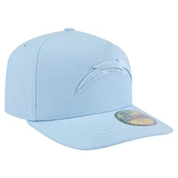 Casquette ajustée A-Frame 59FIFTY bleu clair pour homme Los Angeles Chargers de New Era