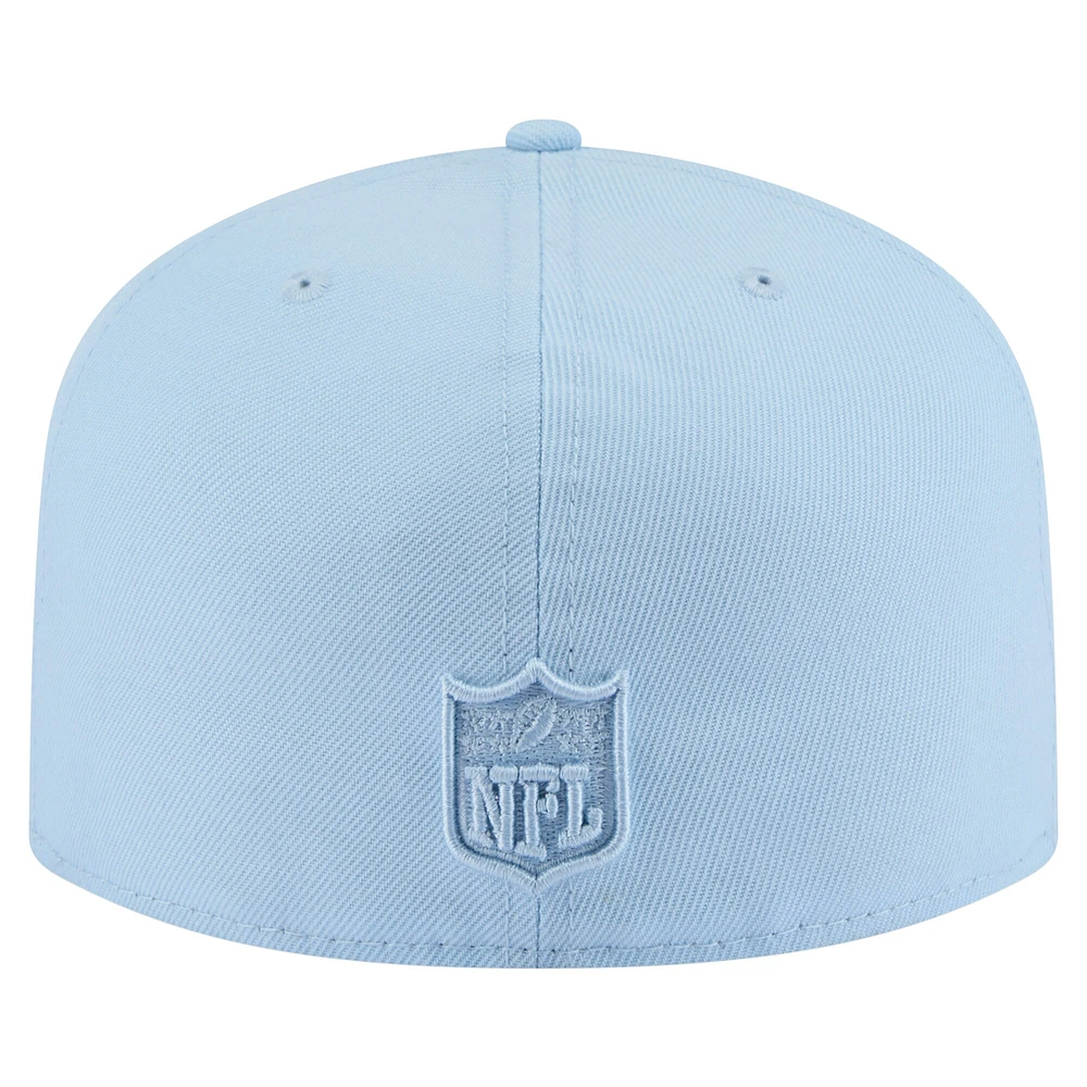 Casquette ajustée A-Frame 59FIFTY bleu clair pour homme Los Angeles Chargers de New Era