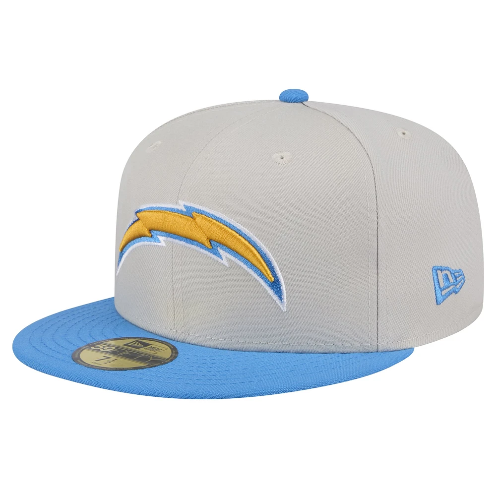 Men's New Era Los Angeles Chargers Stoney 59FIFTY Fitted Hat