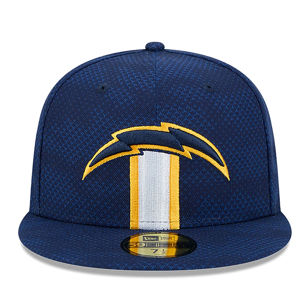 Men's New Era  Navy Los Angeles Chargers 2024 Sideline 59FIFTY Fitted Hat