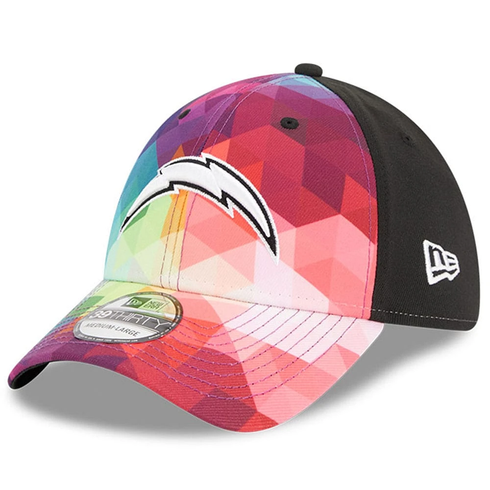 Men's New Era Pink Los Angeles Chargers 2023 NFL Crucial Catch 39THIRTY Flex Hat