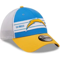 Men's New Era Powder Blue/Gold Los Angeles Chargers Team Banded 39THIRTY - Flex Hat