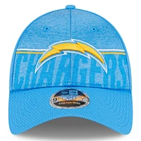 Casquette réglable New Era Los Angeles Chargers 2023 NFL Training Camp 9FORTY bleu poudré pour homme