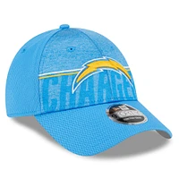 Casquette réglable New Era Los Angeles Chargers 2023 NFL Training Camp 9FORTY bleu poudré pour homme