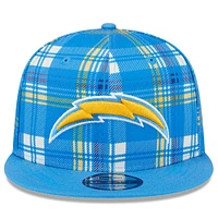 Men's New Era Powder Blue Los Angeles Chargers 2024 Sideline Statement 9FIFTY Snapback Hat