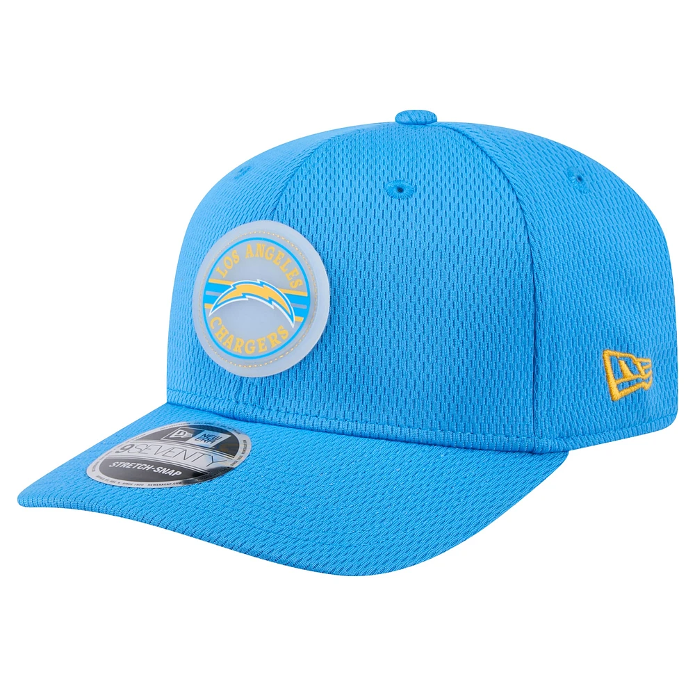 Men's New Era Powder Blue Los Angeles Chargers Adventure Patched 9SEVENTY Stretch-Snap Adjustable Hat