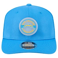 Casquette ajustable extensible à boutons-pression 9SEVENTY Adventure Patched bleu poudre Los Angeles Chargers New Era pour homme