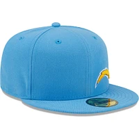 Casquette ajustée 59FIFTY Flawless Chargers Los Angeles New Era bleu poudré pour homme