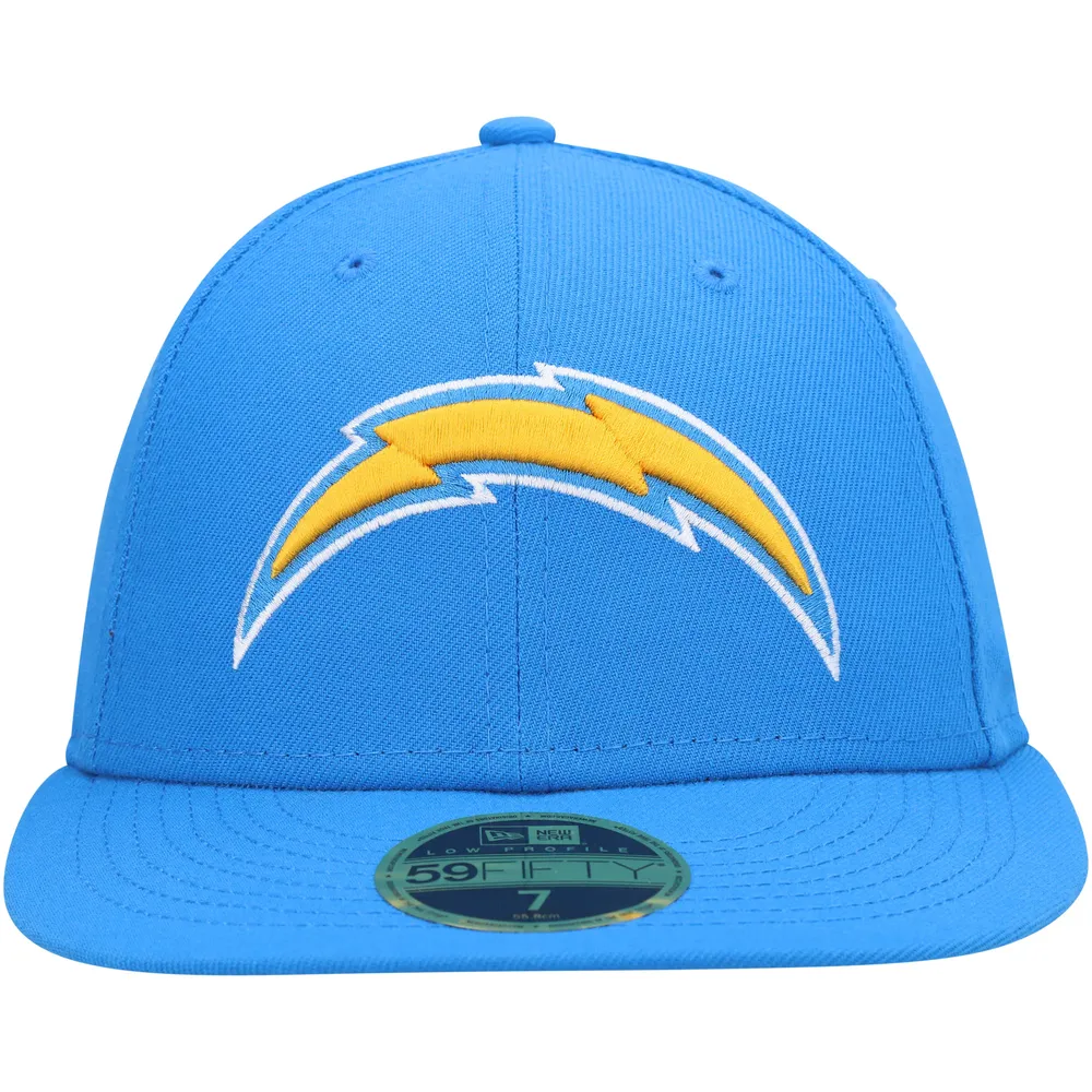 Men's New Era Powder Blue Los Angeles Chargers Logo Omaha Low Profile 59FIFTY Fitted Hat