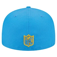 Casquette ajustée 59FIFTY Main Los Angeles Chargers New Era bleu poudré pour homme