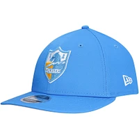 Casquette à visière plate 9FIFTY à profil bas pour homme New Era bleu poudre Los Angeles Chargers