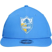 Casquette à visière plate 9FIFTY à profil bas pour homme New Era bleu poudre Los Angeles Chargers