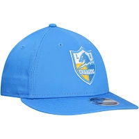 Casquette à visière plate 9FIFTY à profil bas pour homme New Era bleu poudre Los Angeles Chargers