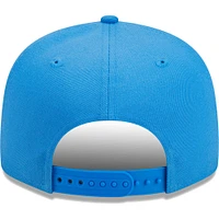 Casquette Snapback 9FIFTY pour homme New Era bleu poudré Los Angeles Chargers Main Script