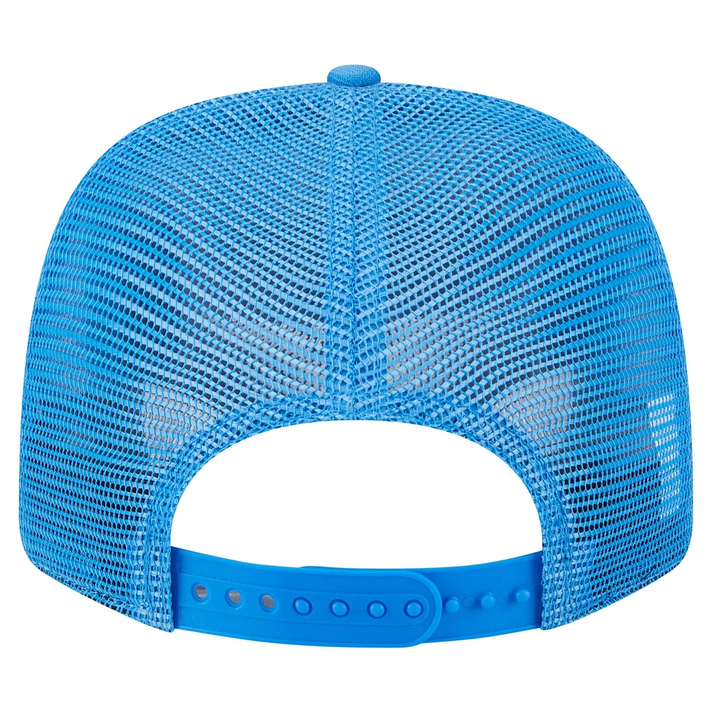 Men's New Era Powder Blue Los Angeles Chargers Main Trucker 9SEVENTY Stretch-Snap Hat