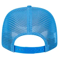 Men's New Era Powder Blue Los Angeles Chargers Main Trucker 9SEVENTY Stretch-Snap Hat