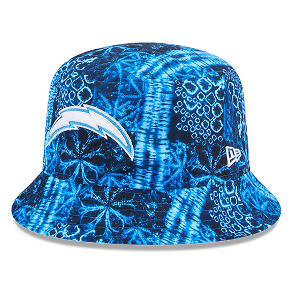 Chapeau bob Shibori des Chargers de Los Angeles New Era bleu poudré pour homme