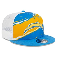 Casquette Snapback 9FIFTY Los Angeles Chargers Tear Trucker New Era bleu poudré pour homme