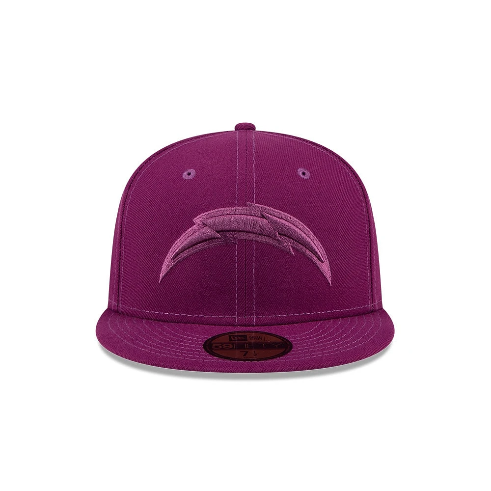 Casquette ajustée 59FIFTY violet Los Angeles Chargers Color Pack pour homme New Era